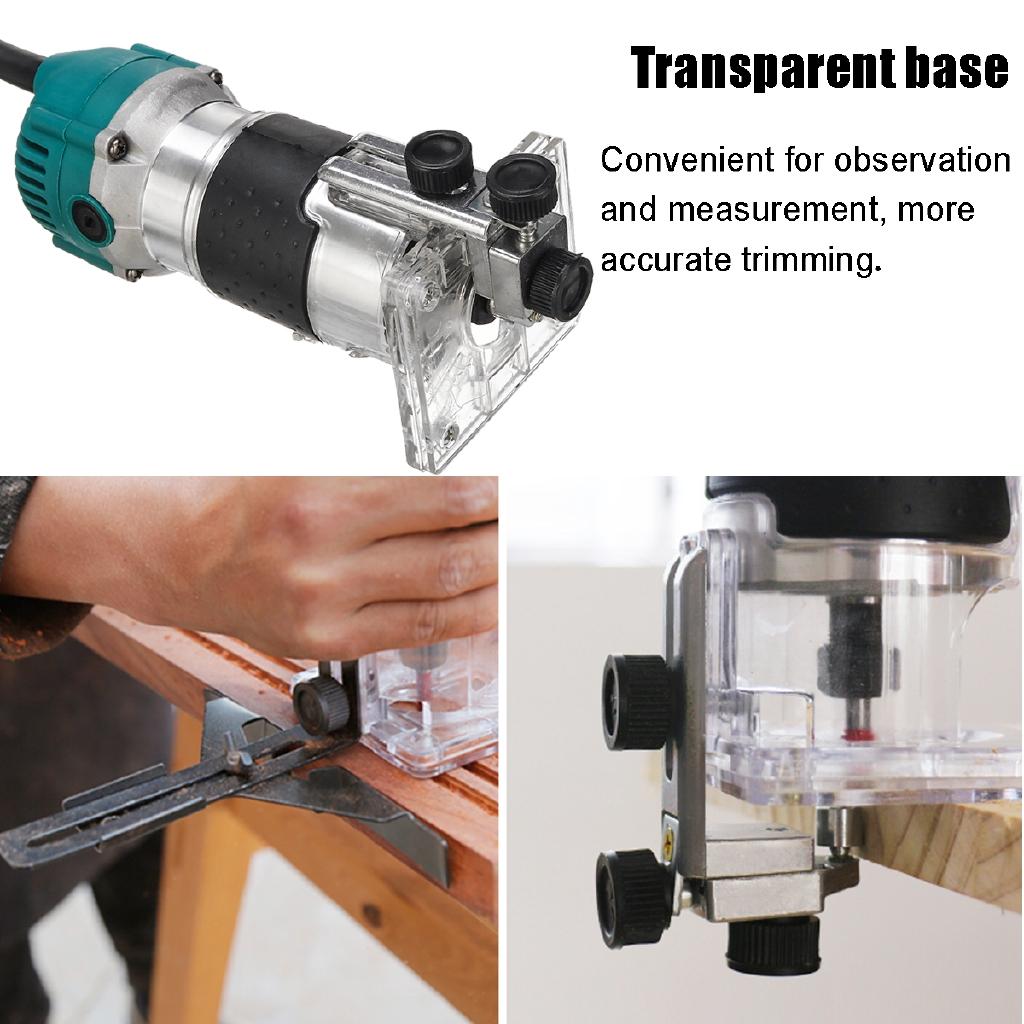 2200W 6.35mm Electric Hand Trimmer Wood Laminate Palms Router Joiners Router for Woodworking Power Tool Kit 110V/220V
