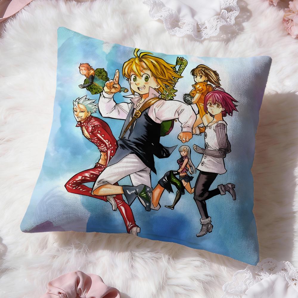 The Seven Deadly Sins Cushion Cover Premium Comfort Reversible Pillow Cove -Two in One Design for Any Room & Car Interior