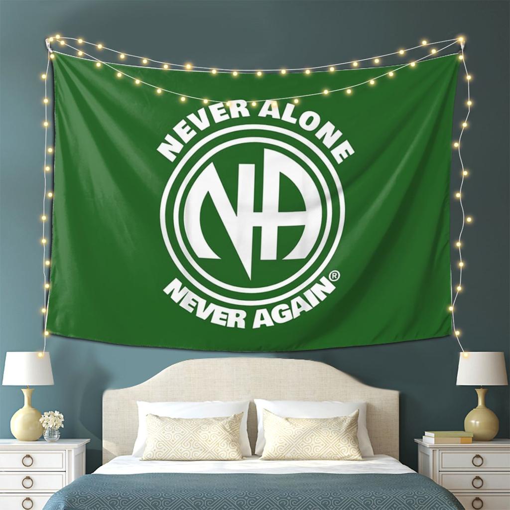 NA - Narcotics Anonymous Tapestry Wall Hanging Aesthetic Home Decor Tapestries for Dorm Room