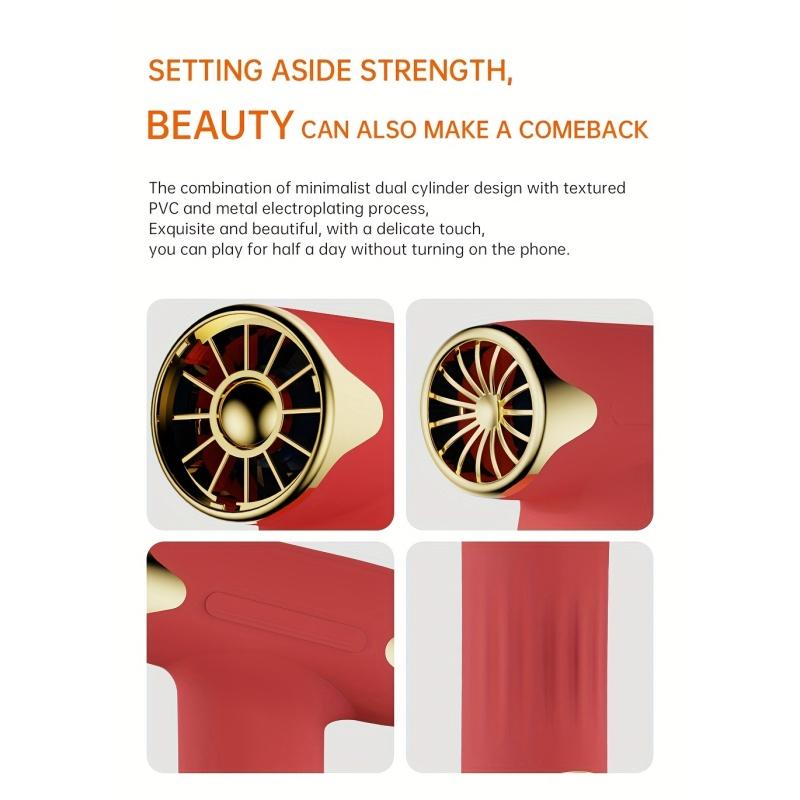 New high-speed turbo brushless motor hair dryer, handheld strong wind dust blower, charging bladeless camping mini fan