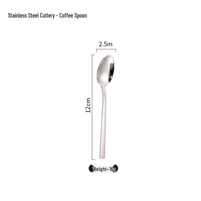 German-Style High-End Stainless Steel Steak Cutlery Set: Knife, Fork & Spoon