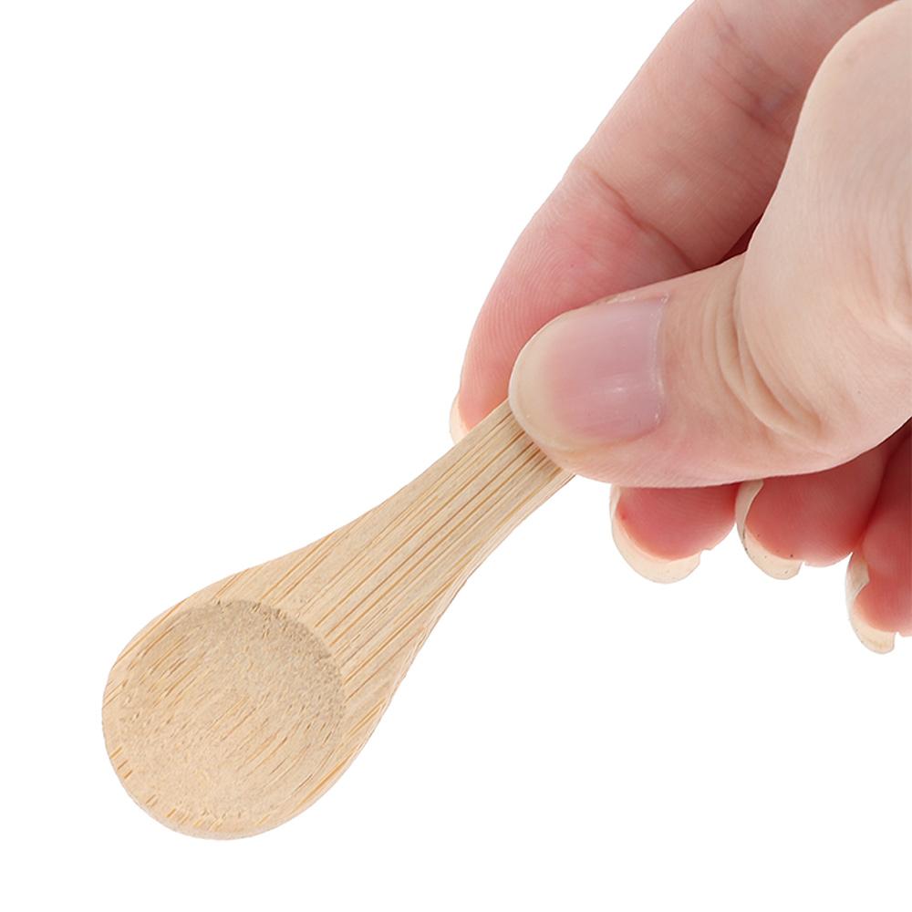 Wooden Tiny Wooden Spoons 2.16 In Handmade Bamboo Tiny Spoons Salt Spoons  For Ice Cream