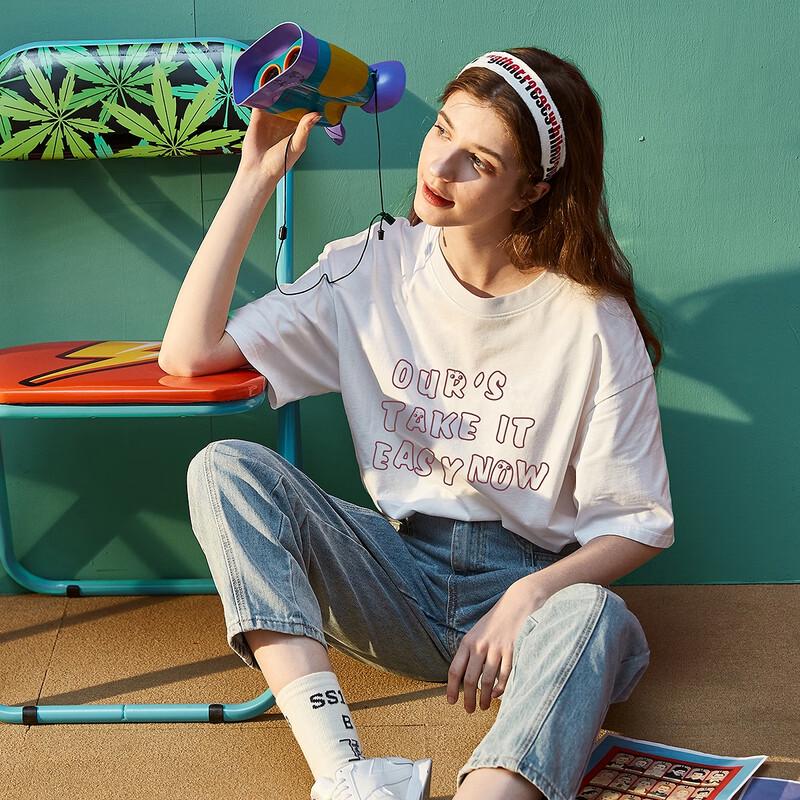 TonLion Women s 2025 Summer Graphic Tee M