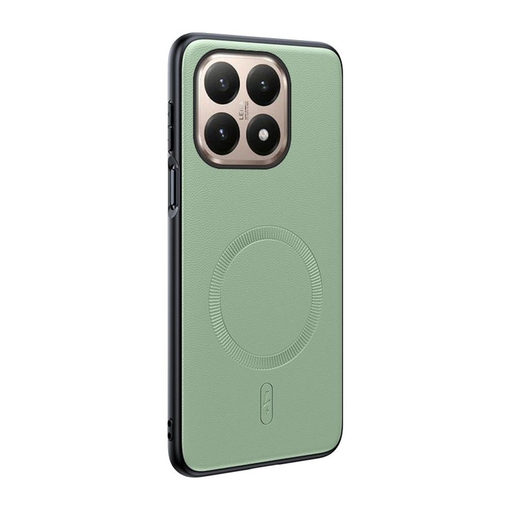 

Для Xiaomi 15T Магнітний Чохол зі Шкіряним Покриттям TPU + PC Чохол для Телефона