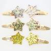 6/18pcs Sparkly Star Hair Clips Girls Snap BB Hair Clips Hairpins Glitter Star Shaped Barrettes Clips Children Kids Headwear