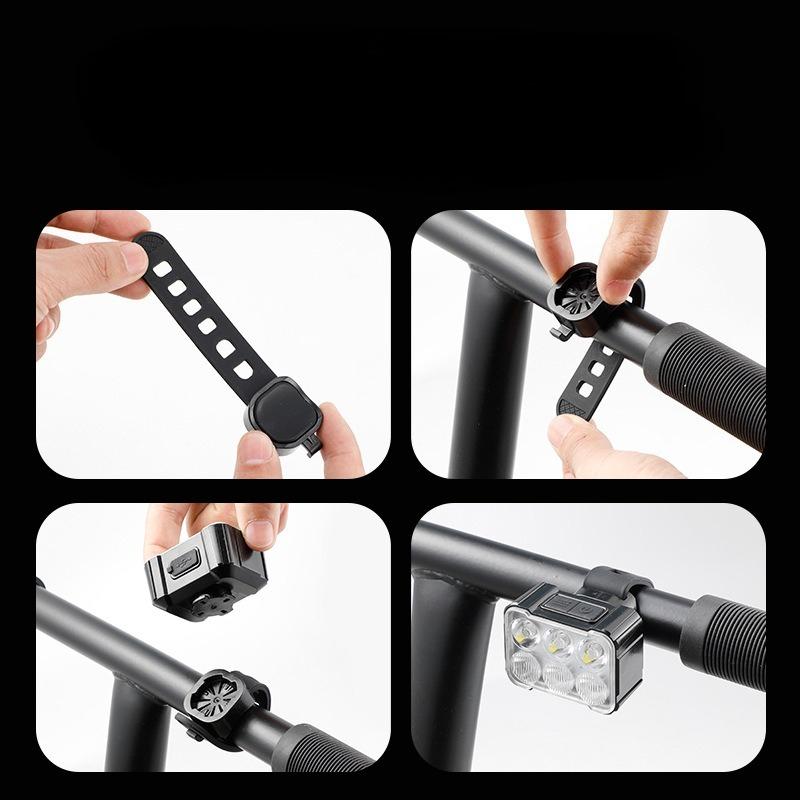 1Pc  Bicycle Lights, Mountain Bike Outdoor Night Riding Lights, Riding Warnings, Front and Rear Tail Lights, Jumping Fruit Equipment