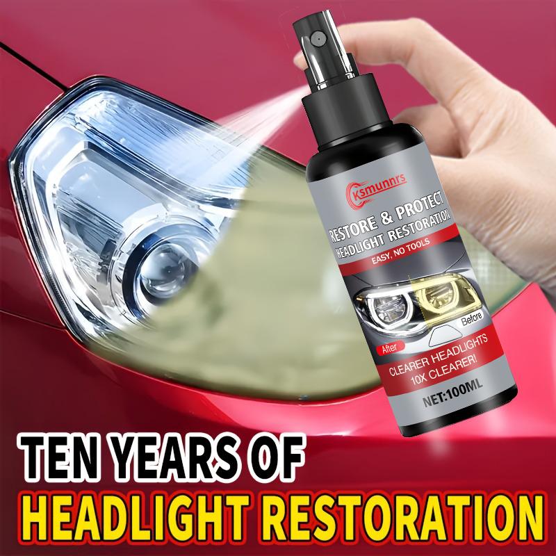 100ML Ceramic Headlight Repair Spray | Premium Automotive Tools - Removes yellowing and oxidation, restores clarity, and provide