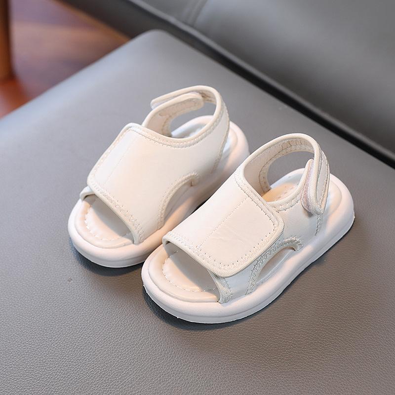

Boys open-toe sandals, new summer model, soft-soled, Korean-style, lightweight beach shoes for toddlers and young boys 21-25One Hand5Double