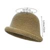 Winddichte Bucket Cap Gestrickte Fischerhut Mode Beckenhut für Damen