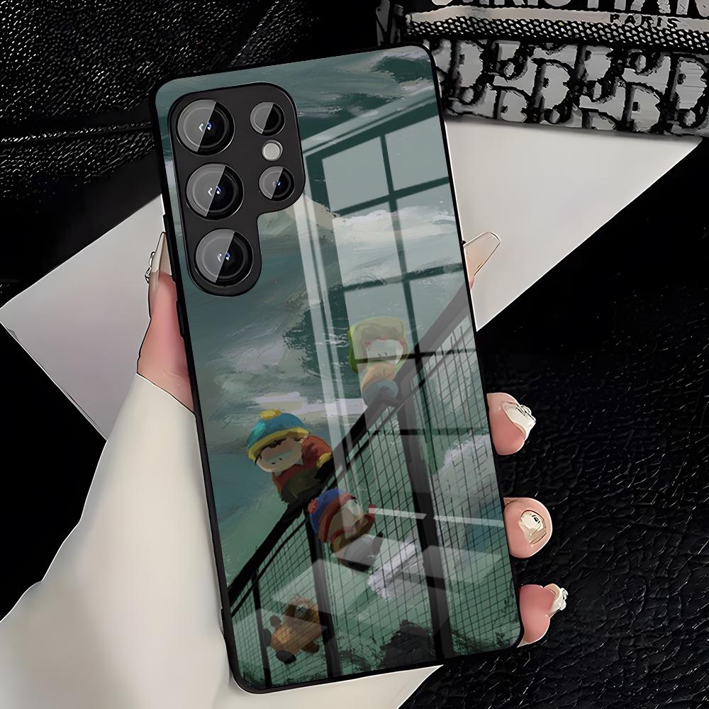 

Cool South Park Phone Case For Samsung S26 S25 Plus S20 S20 Plus S22 Ultra S23 FE S21 Plus S21 Ultra Glass Cover Samsung S20