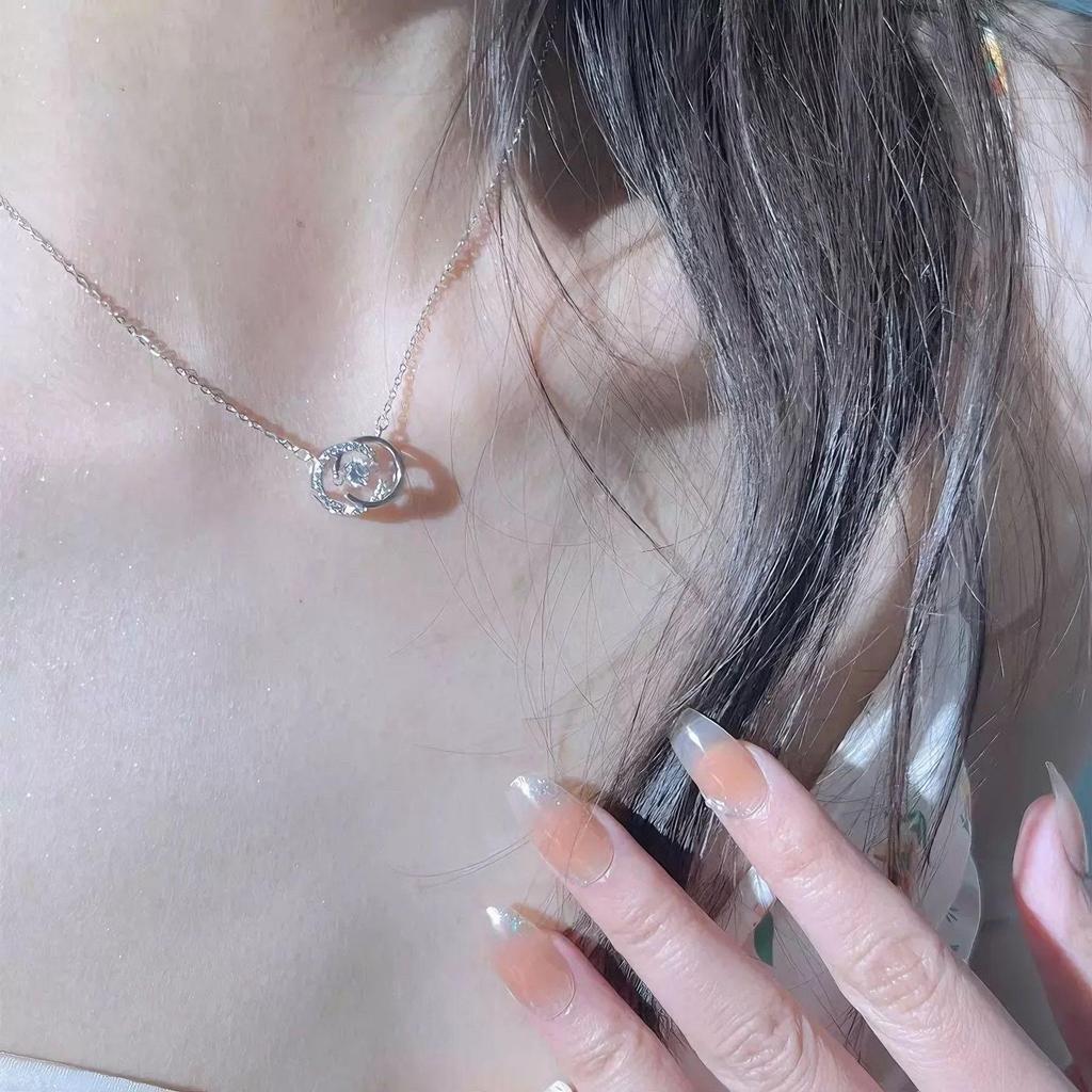 Women's Summer Luxury Titanium Steel Necklace - High-End Design Clavicle Pendant