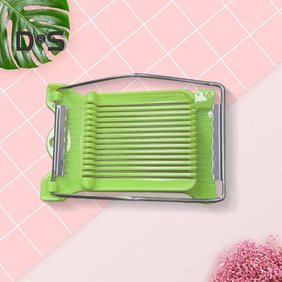 Potato Egg Slicer Easy Press Food Slicer Luncheon Meat Cutter with 14 Stainless Steel Wires Cheese Slicer for Soft Fruit Tofu Dragon Fruit