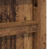 Loft Bed Frame with Desk Reclaimed Wood Look 90 x 200 cm