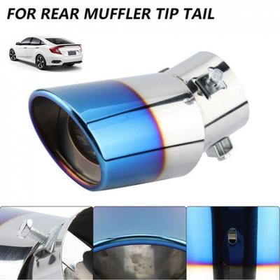 Auto Car Exhaust Pipe Tail Muffler Tip Stainless Steel Replacement Accessories D