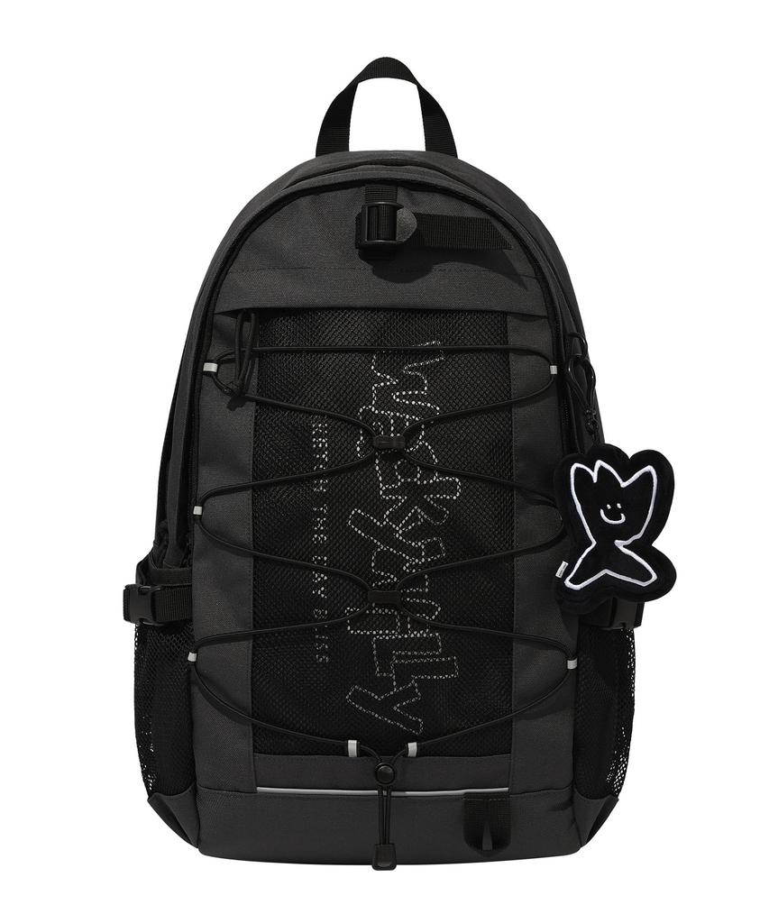 Wacky Willy [25Ss] Mesh String Backpack Charcoal