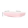 Ensemble de assiettes en silicone rose facile à nettoyer pour tout-petits 1 jeu