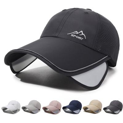 New Quick Dry Hat With Adjutable Brim Summer Outdoor Sun Protection Hat Breathable Baeball Cap