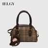 Plaid Retro Large-Capacity Handbag High-End Fashion Commuter Shoulder Bag