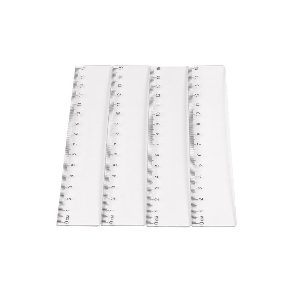 15cm Thickened Single-Sided I-Shaped Ruler for Students, Precise Measurement Tool