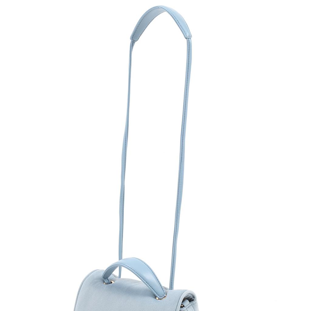 Corduroy Fabric Small Bag Ice Blue 21211 [Kitamura] Semi-shoulder D-0499 Women's [Blue]