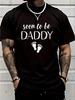 100% Cotton Soon To Be Daddy Funny Pregnancy Announcement Dad T Shirt Casual Short Sleeve Shirt Women's Men Graphic
