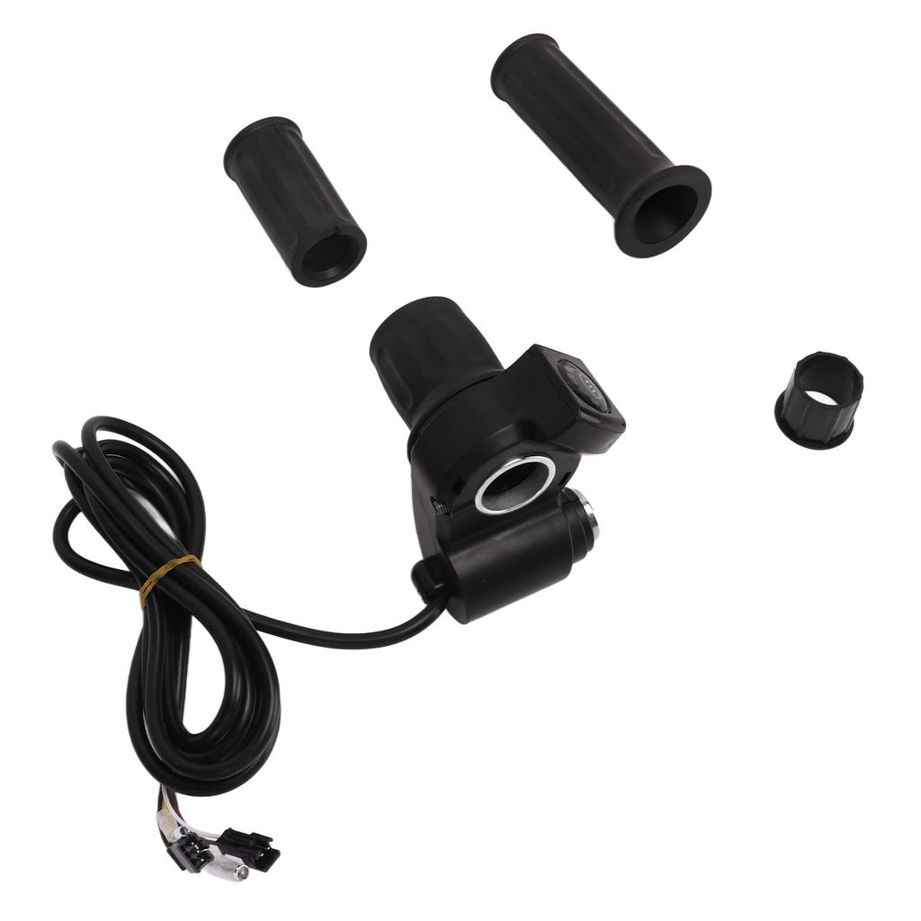 Elektrisk Sykkel Gasshåndtak 4 Lys Halvlås Hastighet Vri Gasshåndtak med Nøkler for 48V