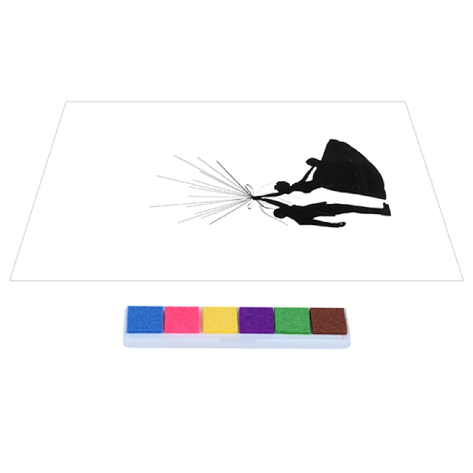 

DIY Pattern Guest Signature Signin Book Guestbook Fingerprint Painting for Wedding Birthday Party