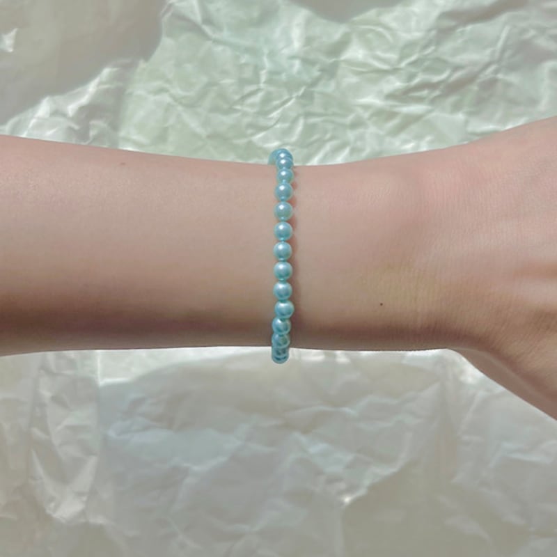 KIETIMOOR Blue Pearl Bracelet (Silver 925) Blue Pearl Silver Bracelet