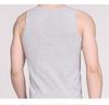 Men's Seamless Cotton Vest - Breathable, Elastic, Ribbed, Round Neck, Comfortable Base Layer