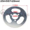 Pignon de chaîne arrière 25H 55T 29/54mm pour Scooter électrique ATV Quad Mini Moto