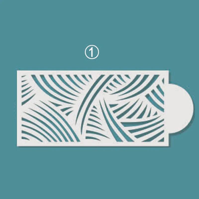 New Fondant Stencils Lace Flower Spike Pattern Style Cake Stamp Embossing Mold Wedding Cake Decoration Edge Template Baking Tool