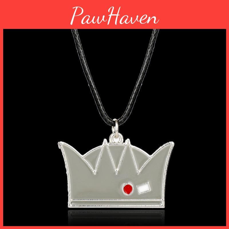Riverdale Alloy Drop Oil Crown Necklace With Snake Chain For Unisex Wear