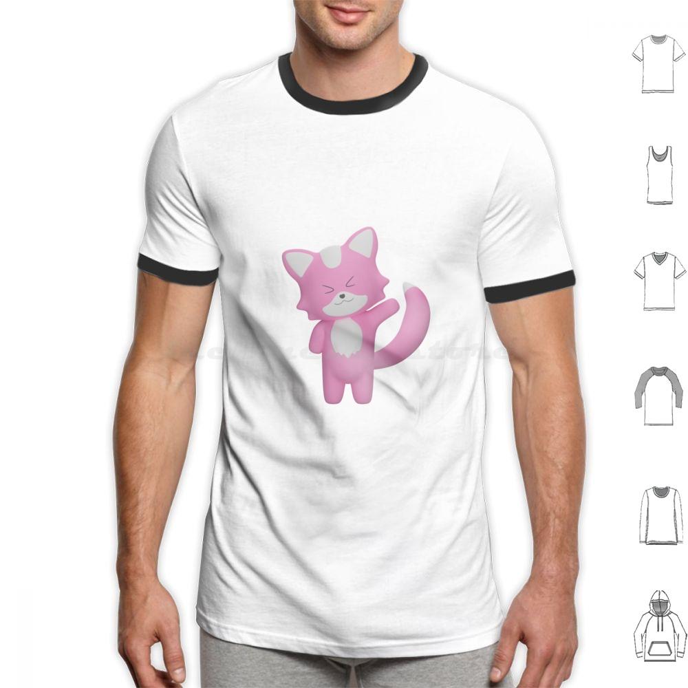 Hi  My Name Is Patricio T Shirt Cotton Men Women DIY Print Fox Animal Cute Funny Animals Pink Aesthetic Cat Kitten Kawaii