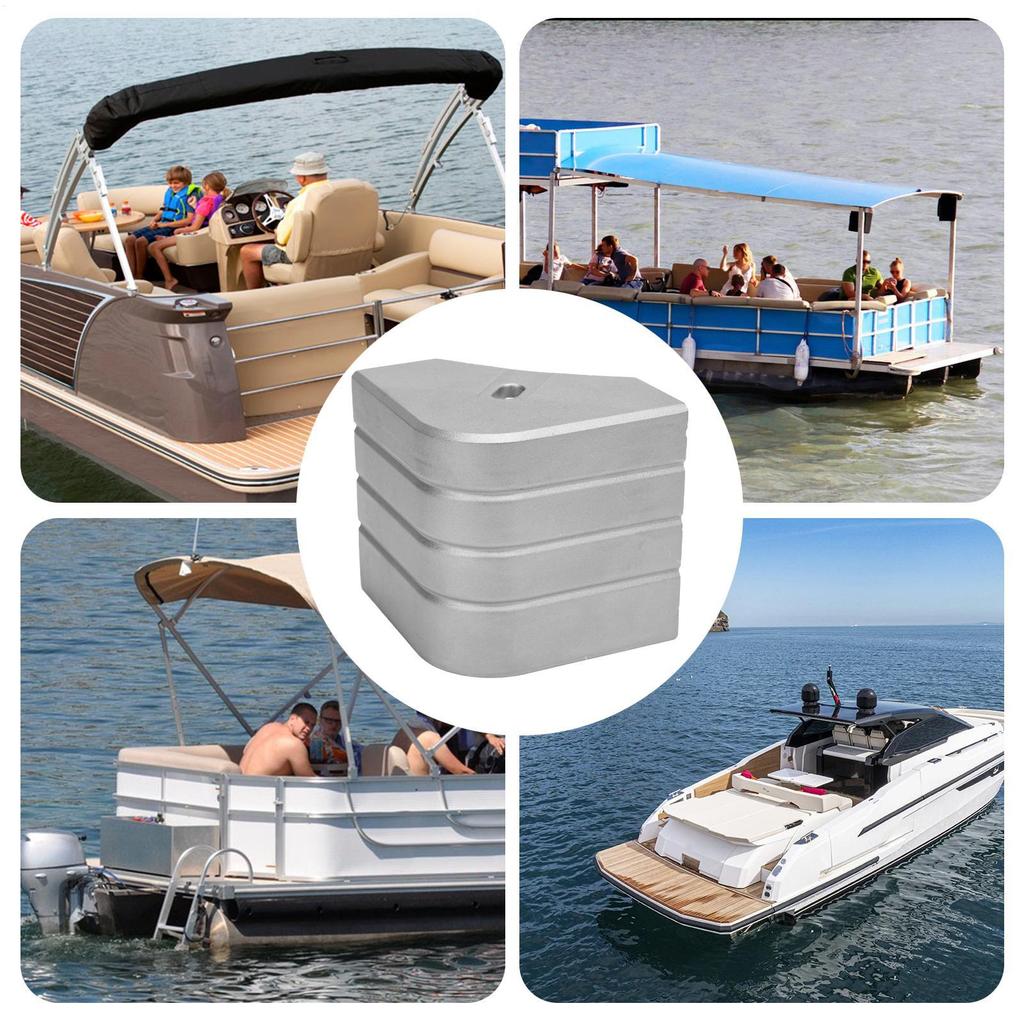 Pontoon Boat Corner Caps Aluminum Pontoon Boat Corner Guards 90 Degree Rounded Dock Guards For Bunk Roof Fishing RV Camping