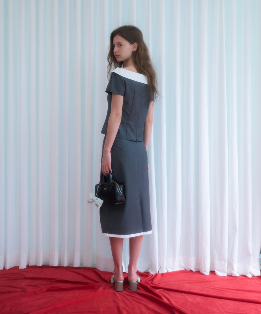 Melion Dieve Color Block Skirt
