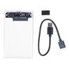 Clear USB3.0 2.5inch Hard Drive Enclosure Case Box for Home Office PC Laptop Hard Disk Housing