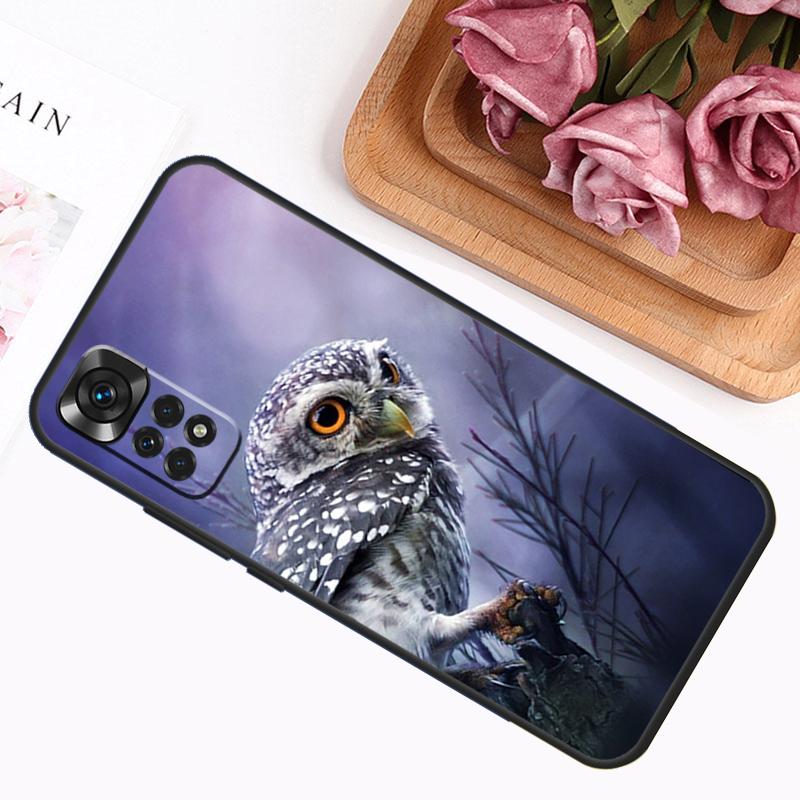 Cartoon Owl Case For Xiaomi Redmi Note 12 8 9 10 11 Pro Note 12S 11S 10S 9S 9A 9C 9T 10A 10C 12C Cover