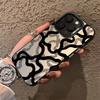 New Fashion Black Lines Frosted Case for Samsung Galaxy S25 S24 S23 S22 Ultra S21 Plus S20 FE A73 A72 A71 A56 A55 Acrylic Cover