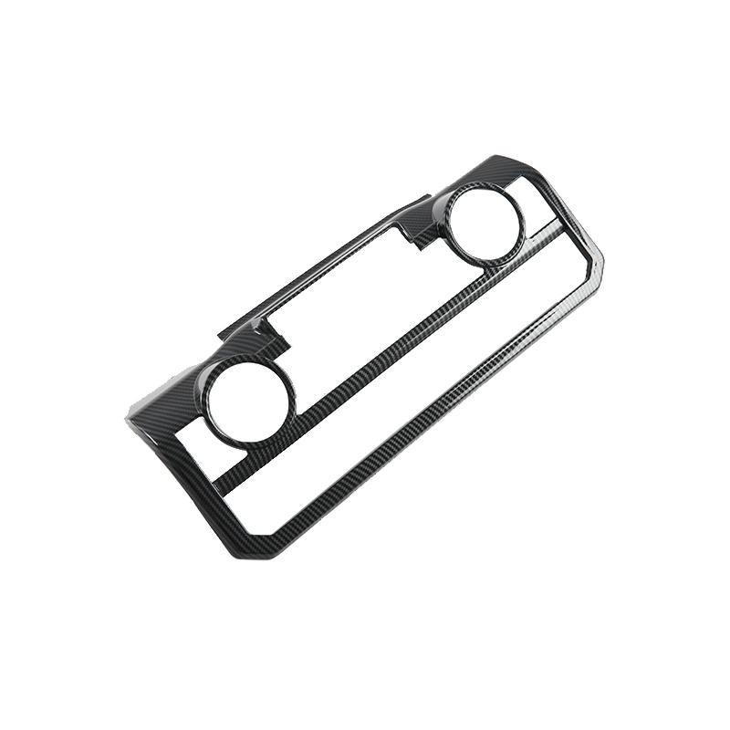 Zierblende für das Klimabedienfeld für Toyota Tacoma 2025 2025 ABS-Material Carbon-Optik Innenraum-Upgrade Autozubehör