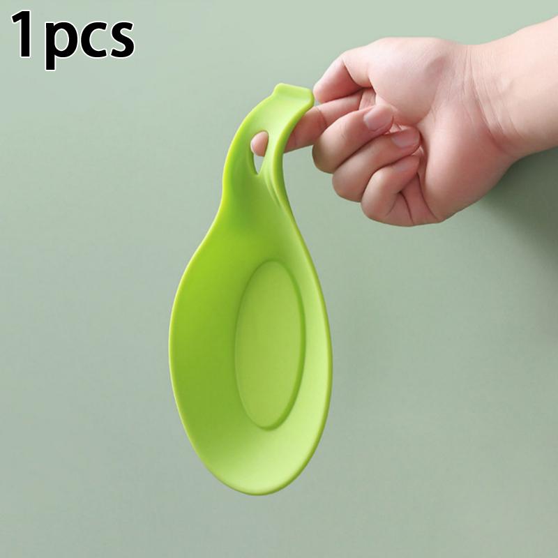 Ceramic Spoon Rest Large Utensil Holder Heat Resistant for Cooking Coffee Kitchen Non Slip Surface