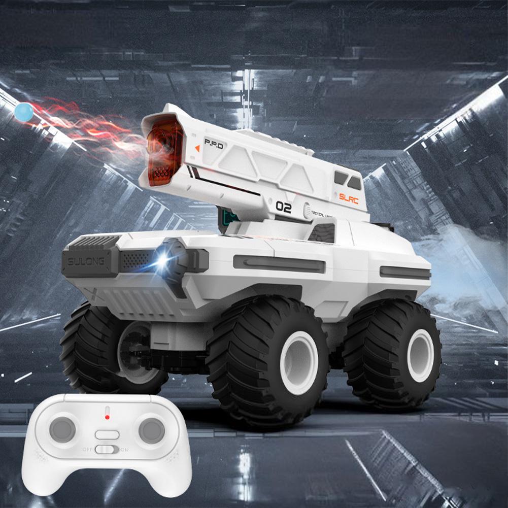 

1:14 Scale 2 In 1 Remote Control Car With Water Ball Launcher Spray 2.4G RC Car With Light Gifts For Boys Girls [White] RC Car (Light Spray)