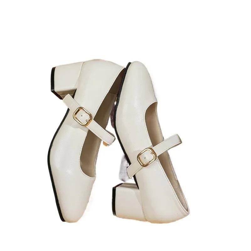 Fashion Elegant Woman Heeled Shoes 2025 Buckle Strap Women's High Heels Fashion Plus Size Office and Career New Hot Sale Pumps Women