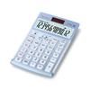 Casio Authentic Practical Calculator 12 Digits Day Time Calculation Just Type Blue Compliant with Green Purchasing Law Eco Mark Certified &