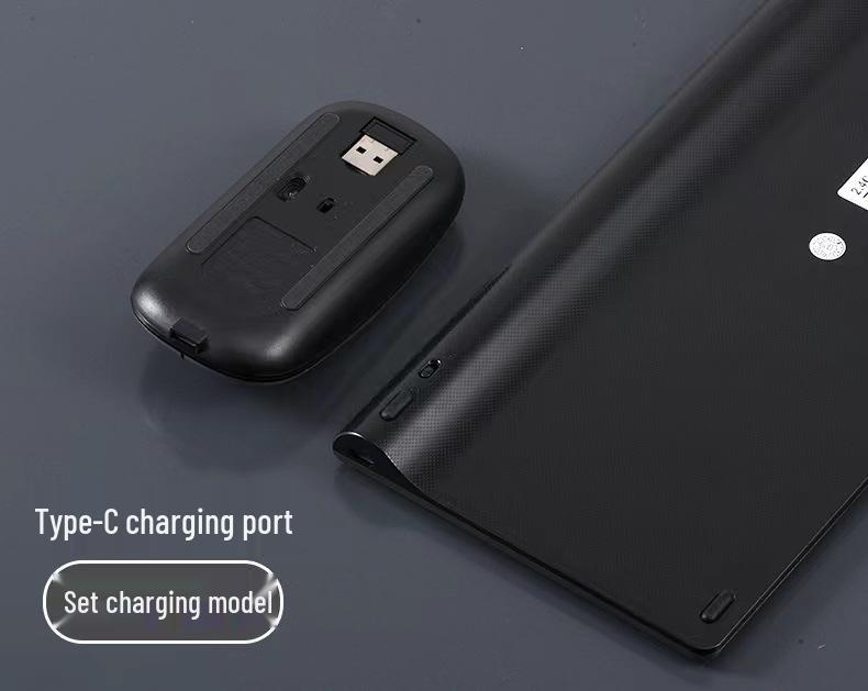 99-Key Rechargeable Wireless Keyboard & Mouse Set: Bluetooth/2.4G, Universal Silent Keys