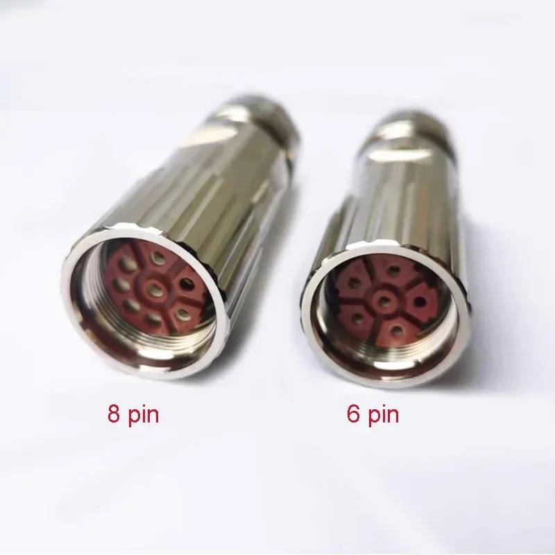 M923 Industrial Stainless M23 Encoder 6Pin 8Pin Aviation Connector Male Female Plug Socket Servo Motor Power Signal Adapter