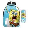Spongebob Squarepants Children'S School Bag Male And Female Students Backpack Kindergarten Cute Cartoon Backpack Pencil Bag