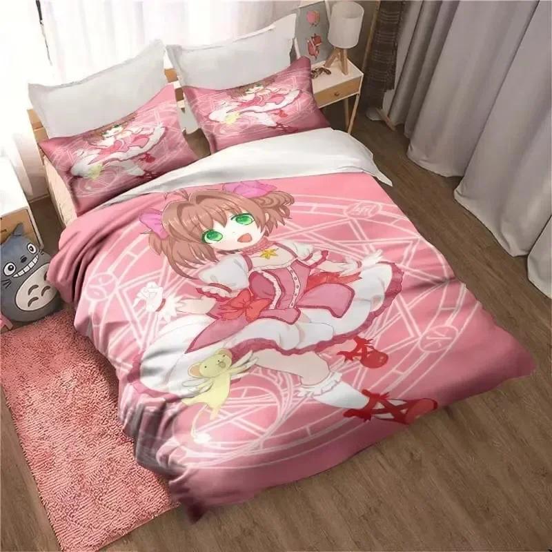 Comforter 3D Print Anime Cardcaptor Sakura Bedding Set Bedroom Soft Modern S Comefortable And