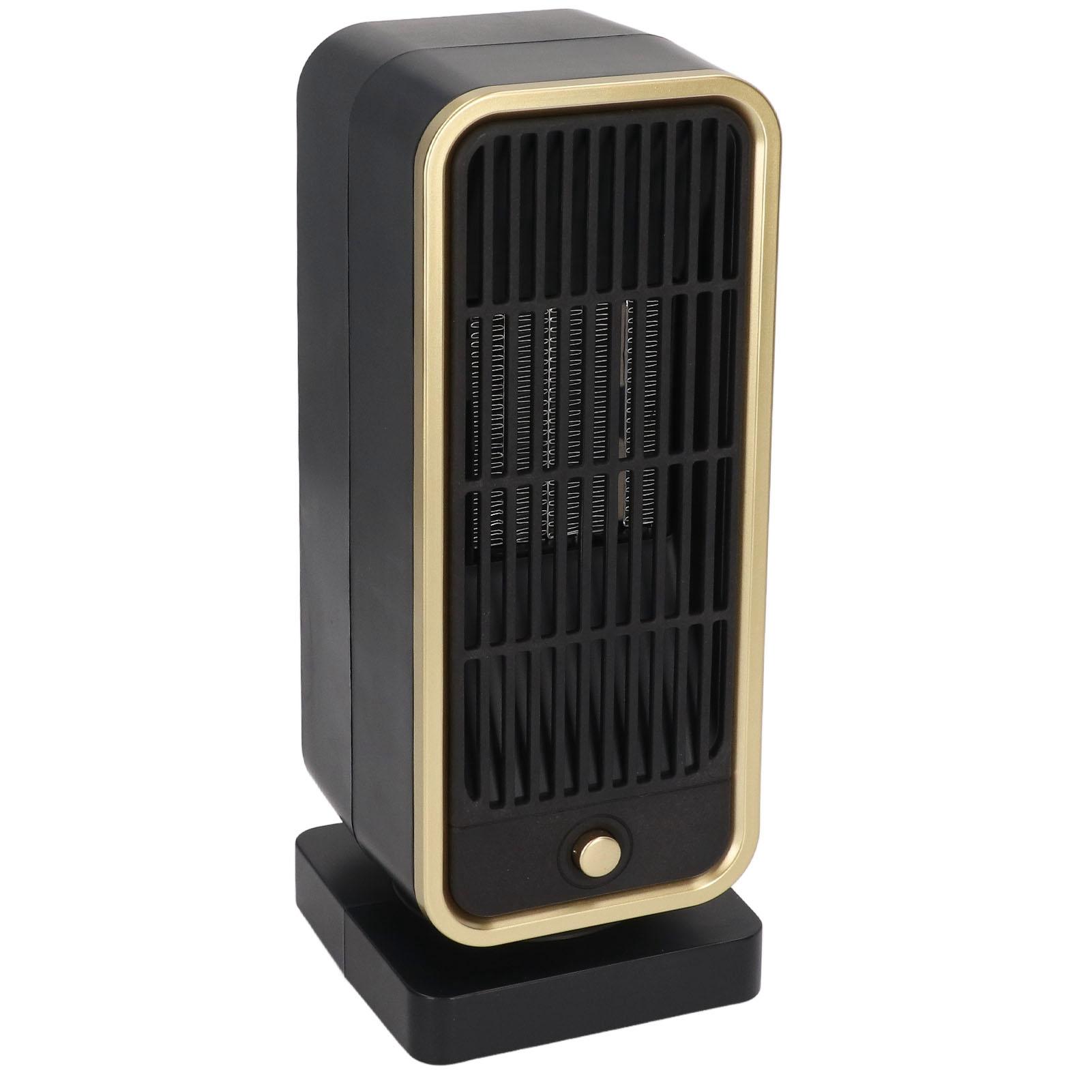 

Вентиляторный обогреватель 3S Нагрев Защита от наклона Энергосбережение Бесшумный Керамический вентиляторный обогреватель PTC 500 Вт Вилка ЕС