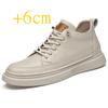 Luxury Brand Elevator Shoes Male Sneakers Leather Fashion Casual Heighten Shoes 6cm Thick-soled Non-slip Cowhide Business Shoes