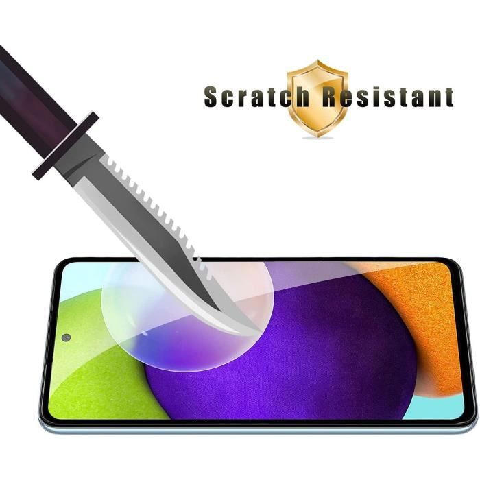 Verre trempé intégral pour samsung a52 5g - proshop - pack de 2 films - anti rayure - haute résistance